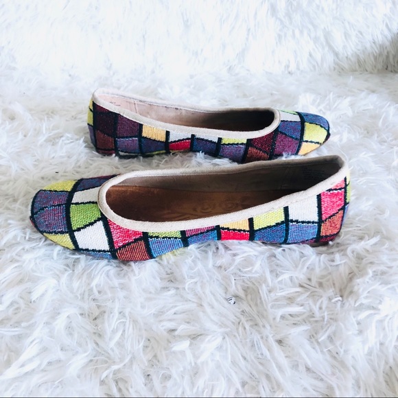 Born | Shoes | Born Square Color Fabric Flats Ballet Slip On Shoes ...